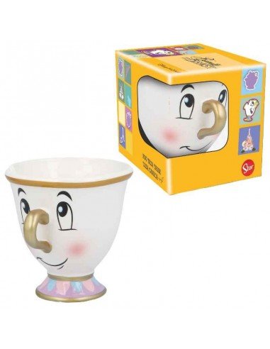 TAZA CERÁMICA 3D CHIP LA BELLA Y LA...