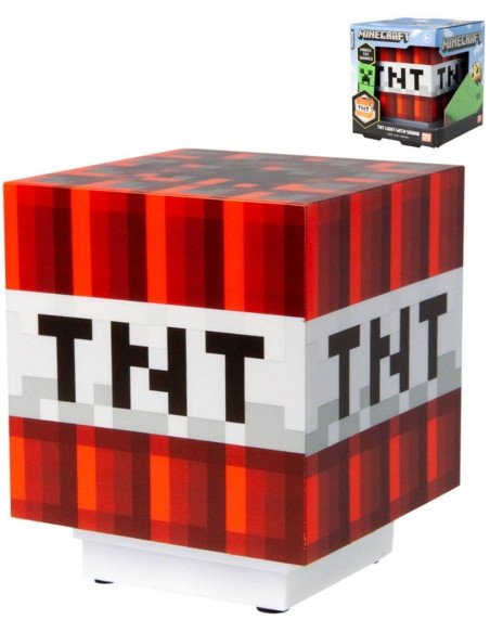 LAMPARA DE SOBREMESA MINECRAFT TNT