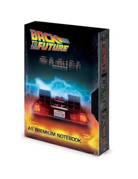 LIBRETA PREMIUM VHS REGRESO AL FUTURO