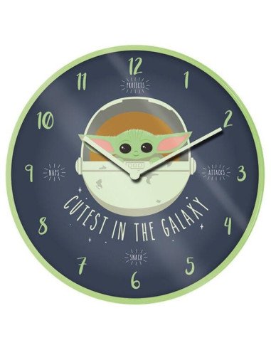 RELOJ DE PARED MANDALORIAN (CUTEST IN TH