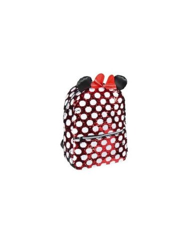 MOCHILA ESCOLAR METALIZADA MINNIE
