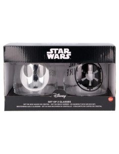  SET 2 VASOS DE CRISTAL STAR WARS