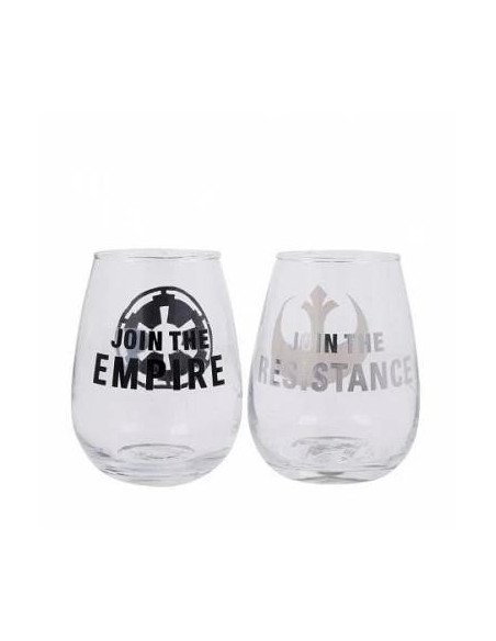  SET 2 VASOS DE CRISTAL STAR WARS