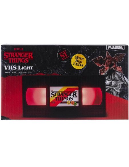 LAMPARA STRANGER THINGS VHS LOGO        