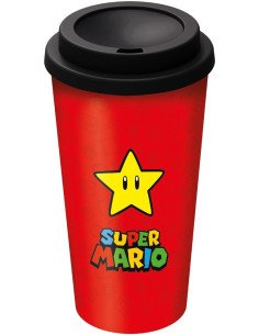 VASO CAFE 520 ML SUPER MARIO
