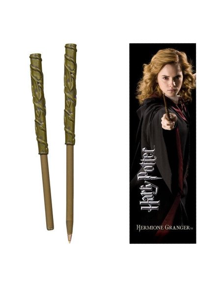 BOLIGRAFO VARITA & MARCA PAGINA HERMIONE