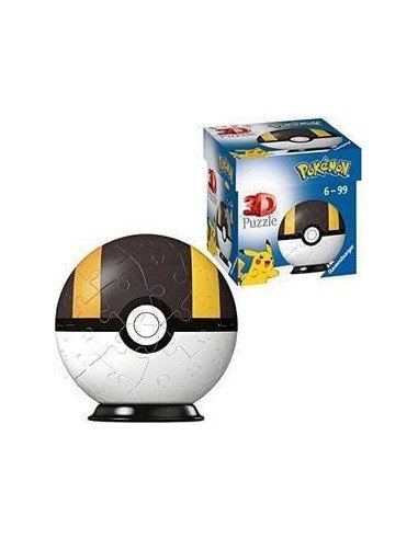 POKEMON HYPERBALL NEGRA 3D PUZZLEBALL