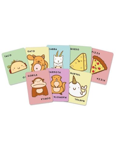 TACO, GATO, CABRA, QUESO, PIZZA 