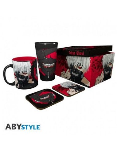 TOKYO GHOUL PCK VERRE XXL + MUG + 2 COAS