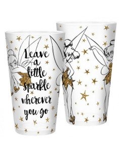 DISNEY - LARGE GLASS - 400ML - TINKERBEL