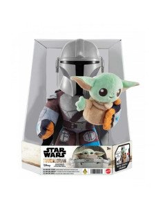 STAR WARS PELUCHE MANDALORIAN CON GROGU