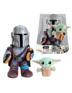 STAR WARS PELUCHE MANDALORIAN CON GROGU 2