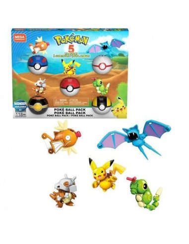 MEGA CONSTRUX POKEMON PACK POKEBALLS