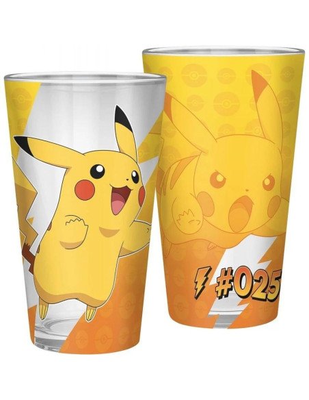 POKEMON - LARGE GLASS - 400ML - PIKACHU 
