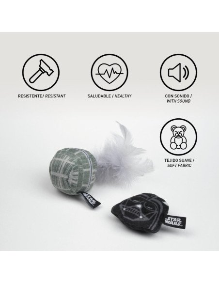 JUGUETE PARA GATO 2 PIEZAS STAR WARS DAR
