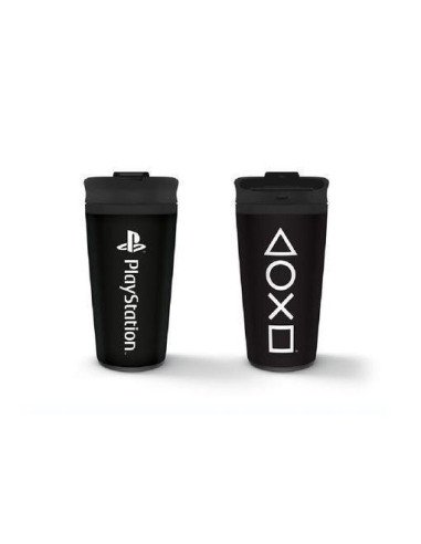 VASO DE VIAJE METALICO PLAYSTATION ONYX