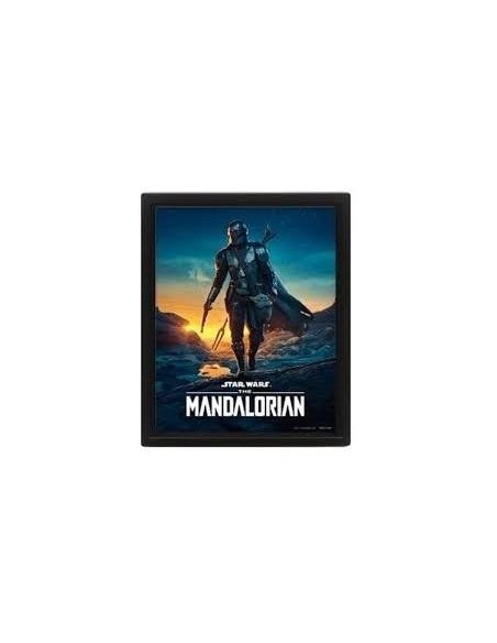 STAR WARS POSTER 3D (MANDALORIANO)
