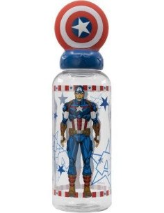 BOTELLA 3D CAPITAN AMERICA