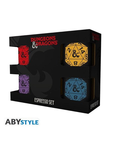 TAZAS CAFE DRAGONES Y MAZMORRAS