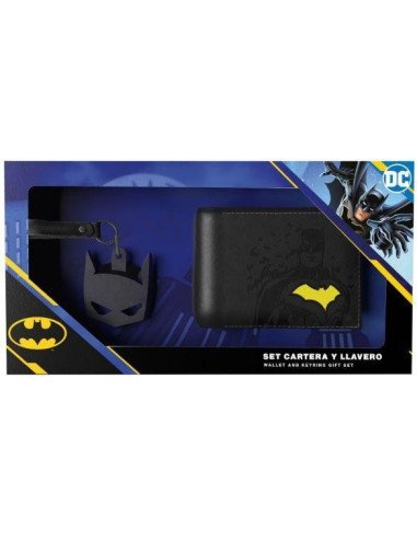 BATMAN SET CARTERA Y LLAVERO
