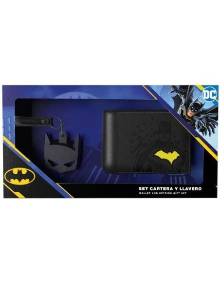 BATMAN SET CARTERA Y LLAVERO