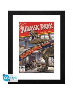 JURASSIC PARK - Tirage encadré "Comics" 