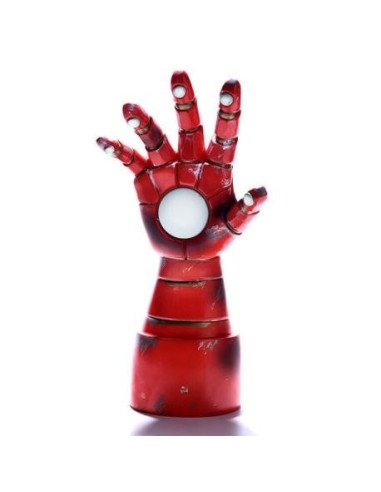 LAMPARA DE MESA 3D GUANTELETE IRONMAN