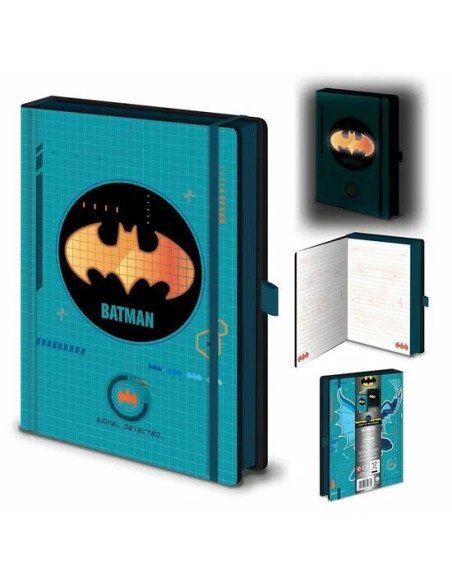 CUADERNO CON LUZ BATMAN