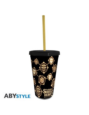 THE SHIELD HERO VASO CON PAJITA