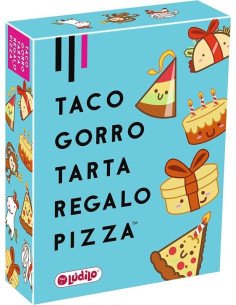 TACO, GORRO, TARTA, REGALO, PIZZA.