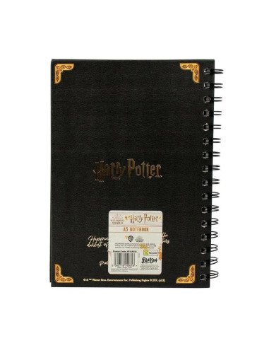 CUADERNO A5 ESCUDO DE HOGWARTS 21X14.5CM