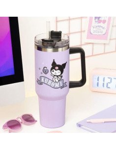 VASO DE VIAJE TERMICO CON PAJITA KUROMI