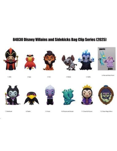 BAG CLIP 3D VILLAINS