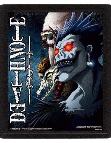 CUADRO DEATH NOTE 3D